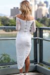 White Lace Long Sleeve Dress